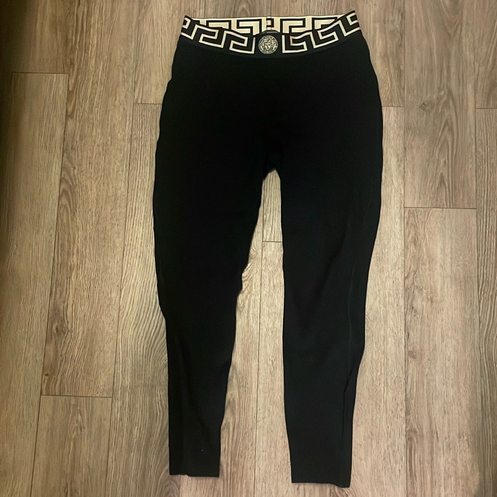 Versace Black and Gold Leggings